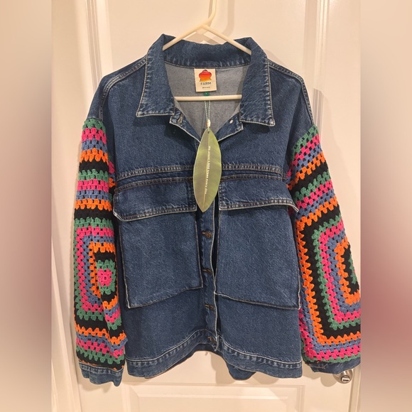 FARM Rio Multicolor Jean Jacket - Picture 12 of 16